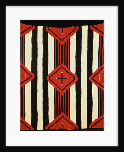 A Classic Navajo Chief's Wearing Blanket by Anonymous