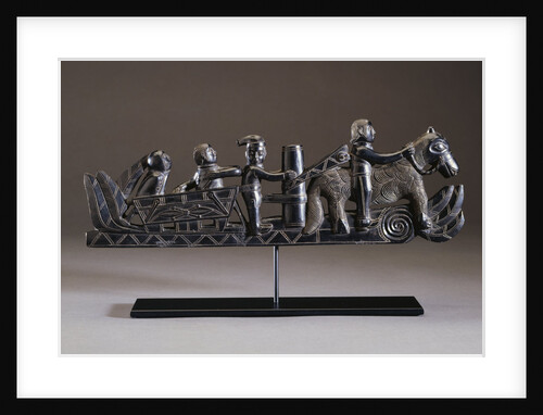 An Important Haida Argillite Ship Pipe by Anonymous