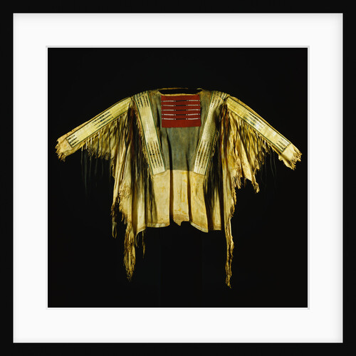 Sioux Warrior's Shirt Adorned with Quillwork, Pigment and Hair by Anonymous