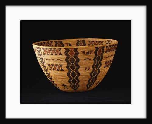 A Fine Yokuts Polychrome Coiled Basketry Bowl by Anonymous