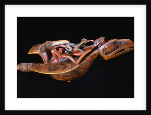 A Tlingit Wood Raven Rattle by Anonymous