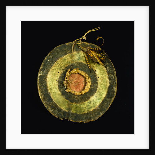 Arapaho Painted Hide Shield by Anonymous