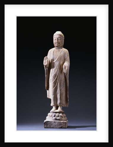 A Marble Standing Figure of Buddha, Northern Qi Dynasty by Anonymous