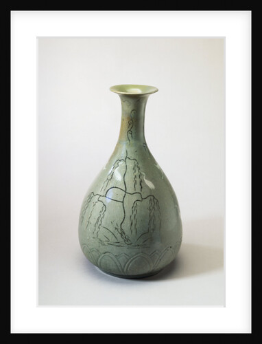 An Inlaid Pear-Form Bottle from the Koryo Dynasty by Anonymous