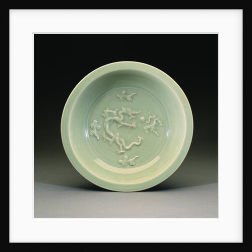 A Large Longquan Celadon Dish by Anonymous