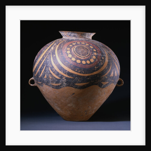 A Neolithic Painted Red Pottery Jar, Gansu/Yangshao Culture, Machang Phase, Circa 2000 B.C. by Anonymous