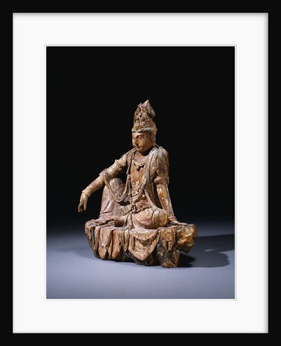 A Rare Painted Wood Figure of Guanyin. Southern Song or Jin Dynasty, 12th/13th Century by Anonymous