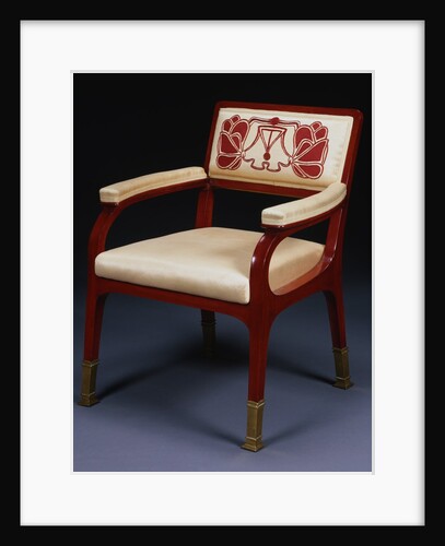 Stained Beechwood Armchair by Otto Wagner
