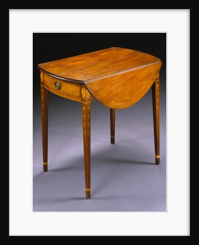 Federal Inlaid Mahogany Pembroke Table attributed to William Whitehead by Anonymous