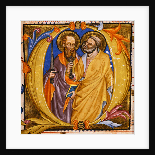 Illuminated Manuscript with Saints Peter and Paul by a Follower of Martino di Bartolommeo by Anonymous