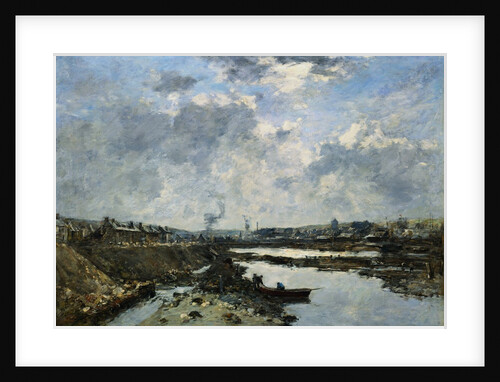 Fecamp, The Arriere-Port in Construction by Eugene Boudin