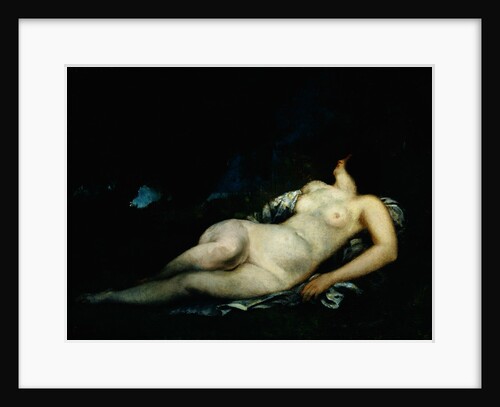 Sleeping female nude by Gustave Courbet