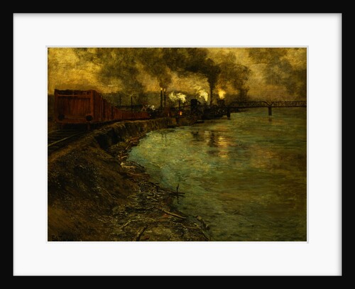 Freight Train, Dusk by Frits Thaulow