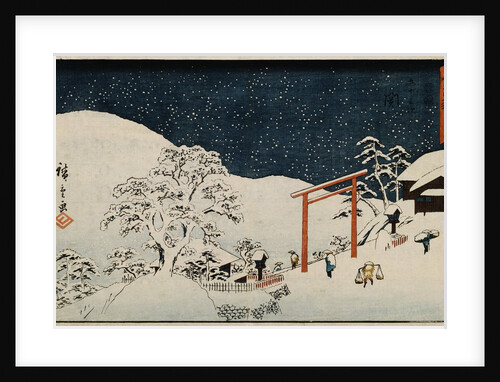 Snow by Hiroshige