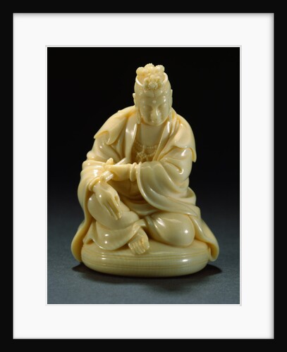 Ivory Netsuke of a Seated Buddha by Anonymous