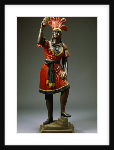 A Carved and Painted Pine Cigar-Store Indian. American, Late 19th Century by Anonymous