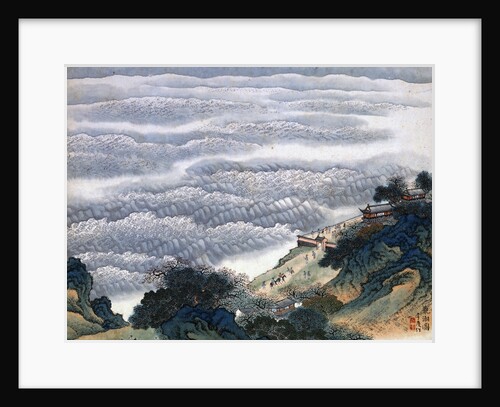 Blue and Green Landscapes (Clouds) by Li Qing