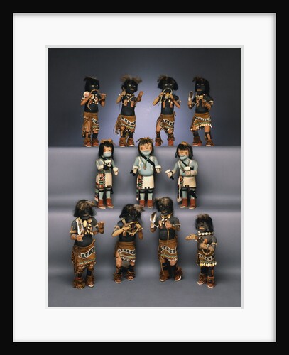 Set of Hopi Snake Priest and Antelope Priest Figures by Anonymous