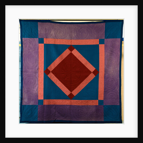 An Amish Pieced Wool Quilted Coverlet Lancaster County, Pennsylvania, Circa 1900 by Anonymous