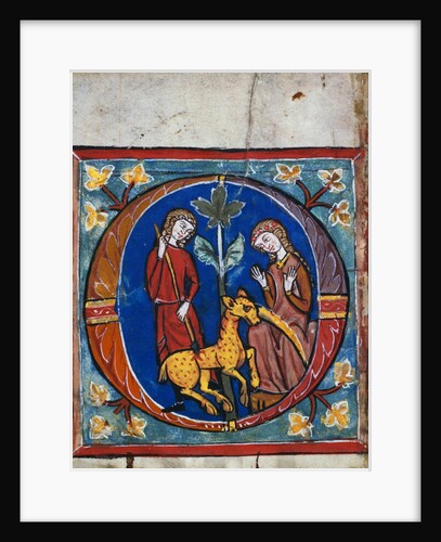 Capture of a Unicorn An Initial Upper Rhine, Diocese of Constance by Anonymous