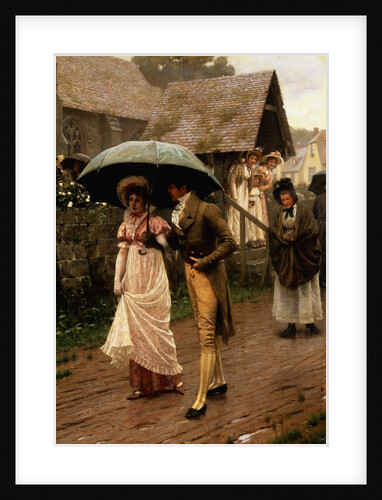 A Wet Sunday Morning by Edmund Blair Leighton
