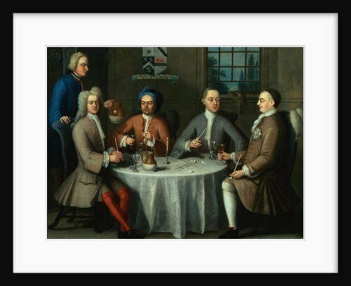 A Group Portrait of Sir Thomas Sebright, Sir John Bland and Two Friends by Benjamin Ferrers