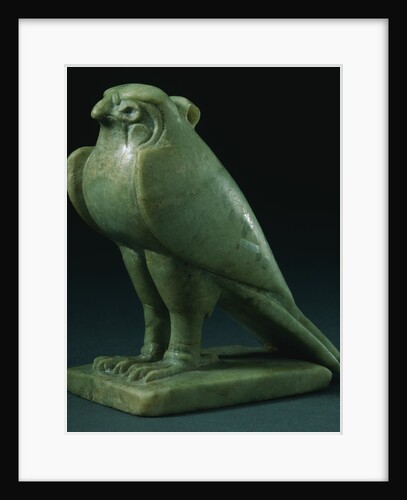 A Chlorite Falcon Amulet. Late Period, Dynasty XXVI-XXX (664-343 B.C.) by Anonymous