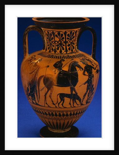Side View of An Attic Black-Figured Neck-Amphora Attributed to the Leagros Group, ca. Late 6th Century B.C. by Anonymous