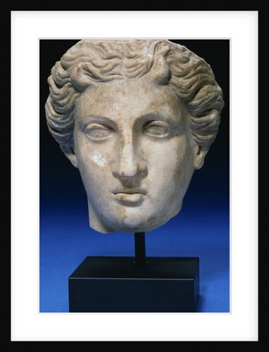 Roman Marble Head of a Goddess. Circa 2nd Century A.D. by Anonymous
