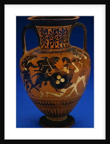 Side View of An Attic Black-Figured Neck-Amphora Attributed to the Leagros Group, ca. Late 6th Century B.C. by Anonymous