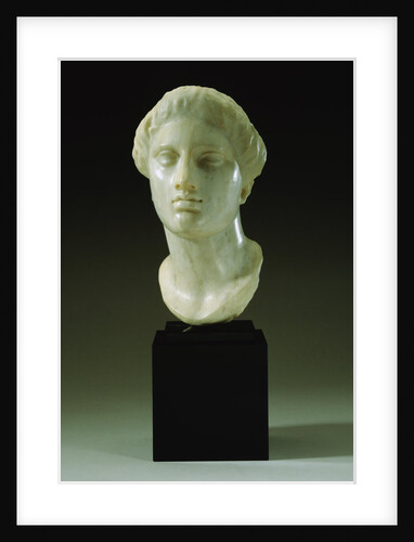 Greek Marble Head of a Woman, Circa 4th-3rd Century B.C.E. by Anonymous