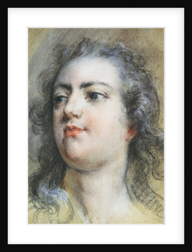 The Head of King Louis XV; A Study for Allegorical Full-Length Portrait of 1729 by Francois Le Moyne
