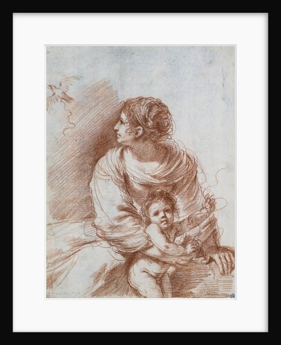 The Madonna and Child with an Escaped Goldfinch by Guercino