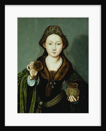 Saint Mary Magdalene Holding an Ointment Jar Attributed to Master of the Mansi Magdalene by Anonymous