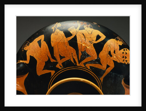Exterior View of An Attic Red-Figured Kylix with Athena Preparing the Judgement of Paris Attributed to Colmar Painter by Anonymous