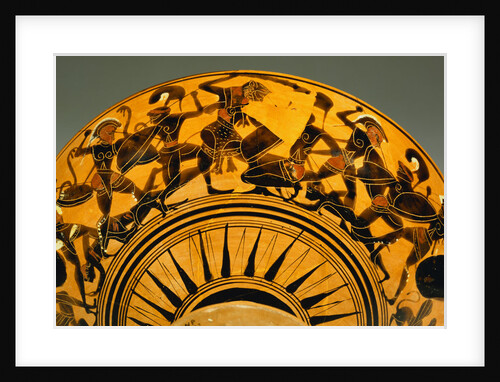 Exterior View An Attic Black-Figured Kylix (Tondo), Circa Late 6th Century B.C. by Anonymous
