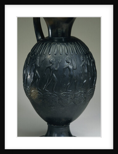 An Etruscan Bucchero Oinchoe, Circa Early 6th Century B.C. by Anonymous