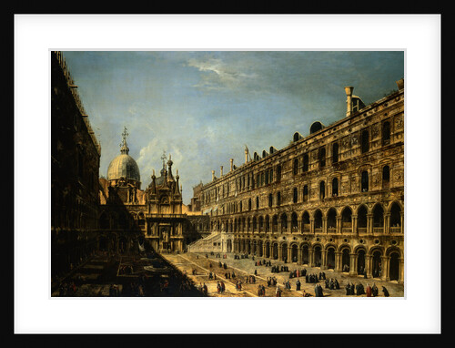 View of the Court of Ducale Palace and the backside of The (San Marcos) Basilica by Michele Marieschi