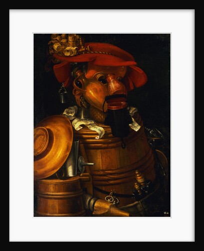 The Waiter: An Anthropomorphic Assembly of Objects Related To Winemaking by Giuseppe Arcimboldo
