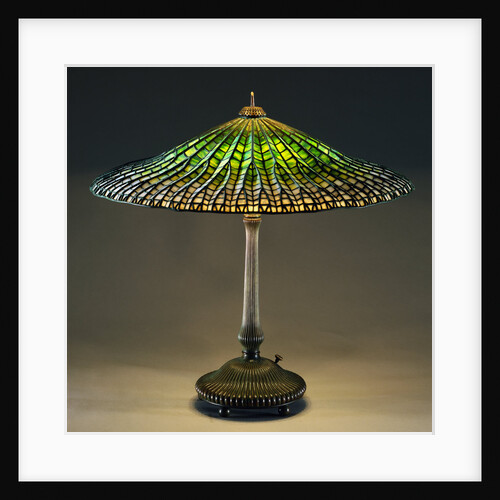 Lotus Leaded Glass and Bronze Table Lamp by Tiffany Studios by Anonymous