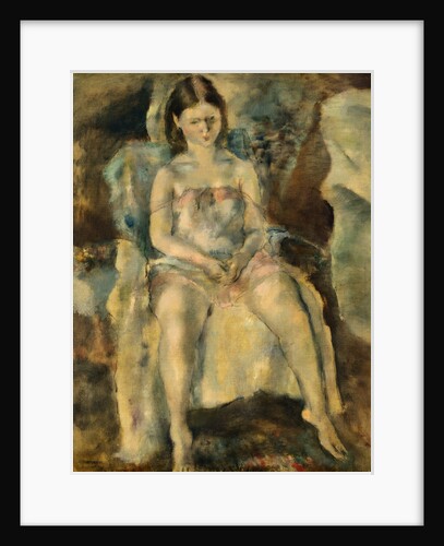 Seated Girl by Jules Pascin