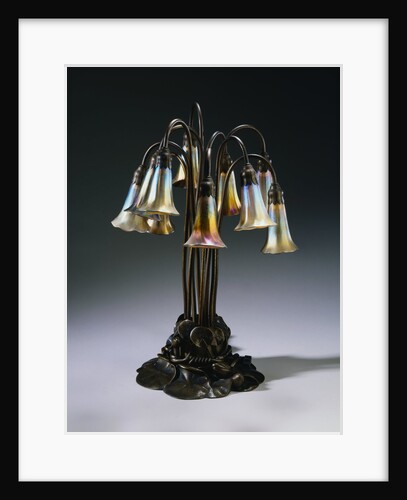 Tiffany Art Nouveau Favrile Glass "Lily" Lamp by Anonymous
