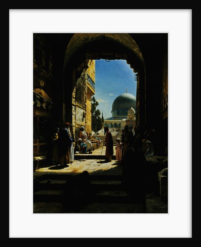 At the Entrance to the Temple Mount, Jerusalem by Gustav Bauernfeind