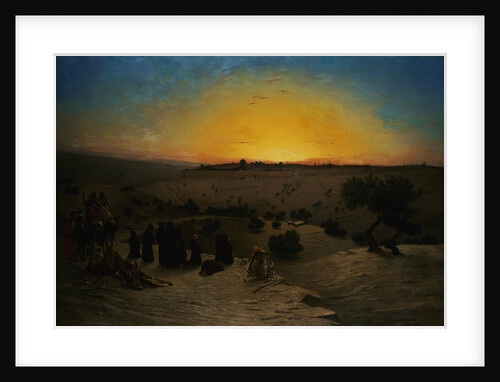 Pilgrims Worshipping Outside Jerusalem by Charles Theodore Frere