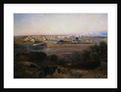Jerusalem From the Mount of Olives by Gustav Bauernfeind