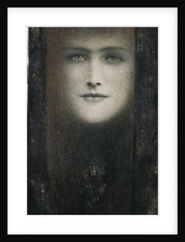 The Mask of the Black Curtain by Fernand Khnopff