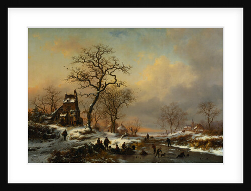 Painting of a Winter Landscape by Anonymous