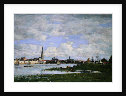 View of Antwerp Taken From the Border of Flanders by Eugene Boudin