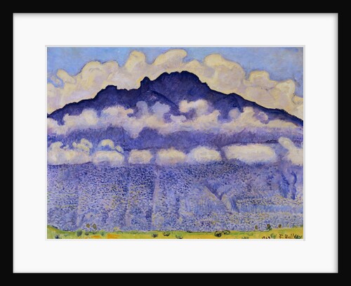 Painting of a Moutain by by Ferdinand Hodler