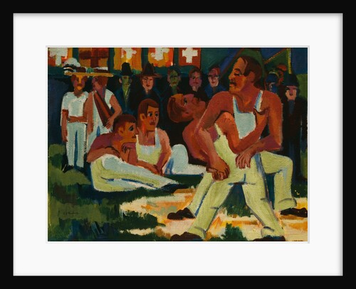 Wrestler by Ernst Ludwig Kirchner